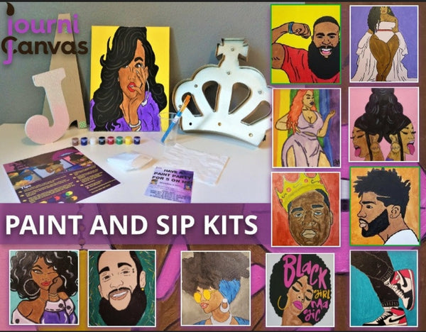  12x16 Canvas Paint Party Kits Pre-Drawn Outline Canvas for  Paint and Sip for adults : Arts, Crafts & Sewing